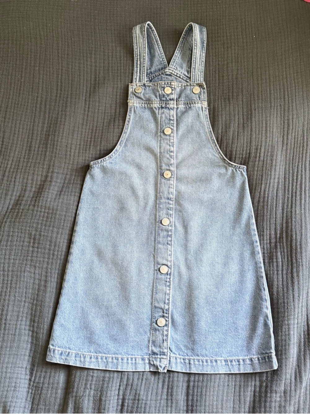 GAP Light Blue Denim Overall Dress